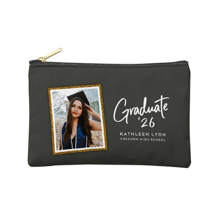 Sign of Success Graduation Photo Zipper Pouch - Small