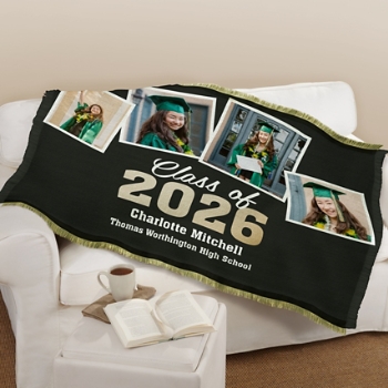 Snap Shot Year Throw Blanket