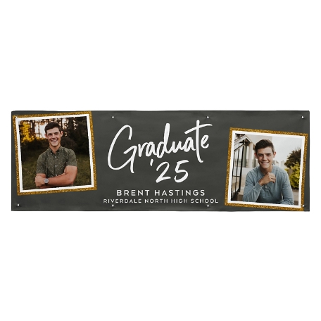 Sign of Success Graduation Photo Banner - 8ft