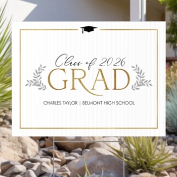 Branch Out Graduate Yard Sign