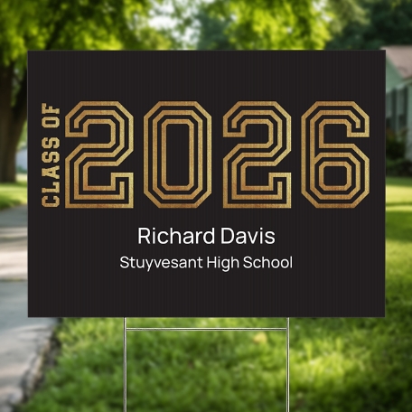 Illuminated Year Graduation Yard Sign