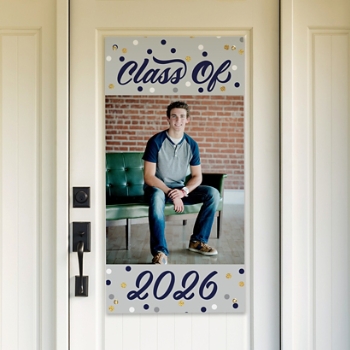 Confetti Dots Graduation Photo Banner