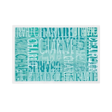 Signature Style Personalized Tableware Placemat - Teal