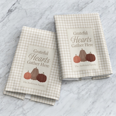Grateful Hearts Kitchen Towel