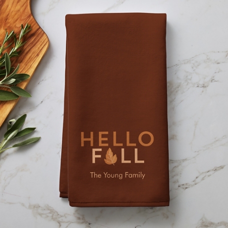 Hello Fall Kitchen Towel