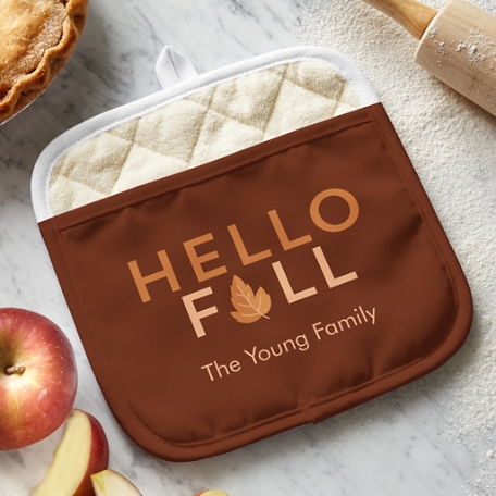 Hello Fall Pot Holder