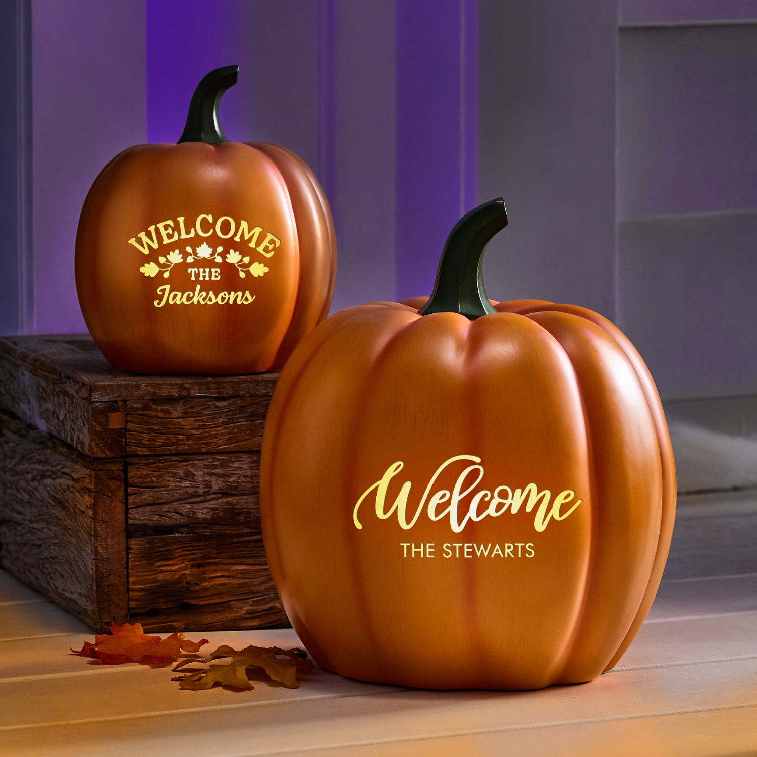 Illuminated Welcome Pumpkin Collection