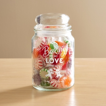 Love Language Glass Treat Jar