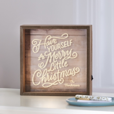 Merry Little Christmas Light Box