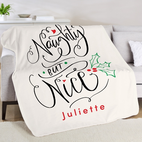 Naughty But Nice Plush Blanket
