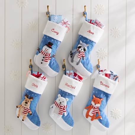 Snowy Arctic Forest  Character Stocking