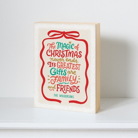 The Magic of Christmas Wood Block