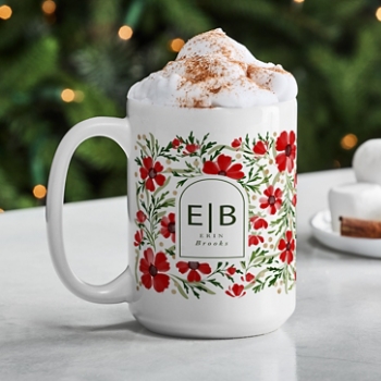 Winter Floral Mug