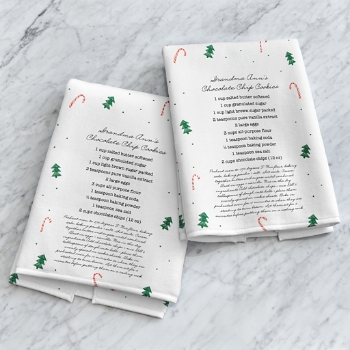 Christmas Recipes Kitchen Towel