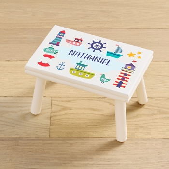 Boats & Lighthouses Step Stool
