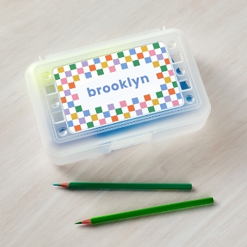 Candy Checkers Pencil Case