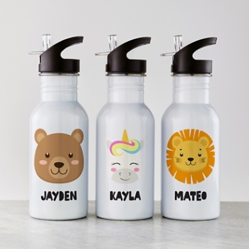 Cheerful Animals Water Bottle