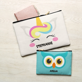 Cheerful Animals Zipper Pouch