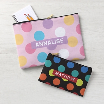 Colorful Dots Zipper Pouch
