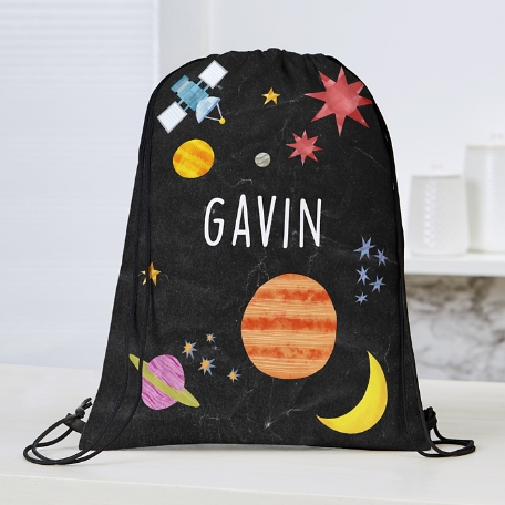 Planet Voyage Drawstring Bag