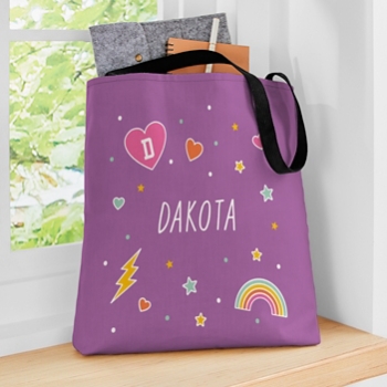 Sparkling Hearts Tote Bag