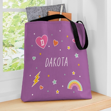 Sparkling Hearts Tote Bag