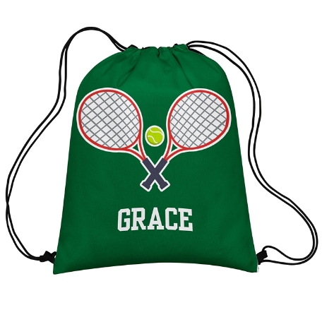 Sports Champ Drawstring Bag - Green - Tennis