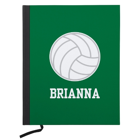 Sports Champ Notebook - Green - Volleyball