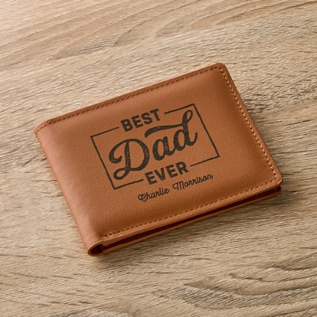 Best Dad Ever Anti-Theft Leather Wallet