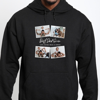 Best Dad Ever Photo Collage Sweatshirt