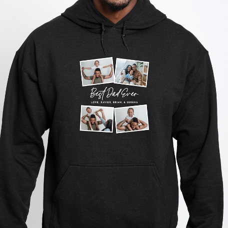 Best Dad Ever Photo Collage Sweatshirt