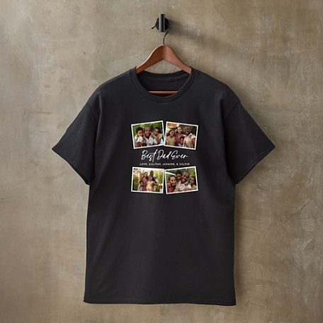 Best Dad Ever Photo Collage T-Shirt