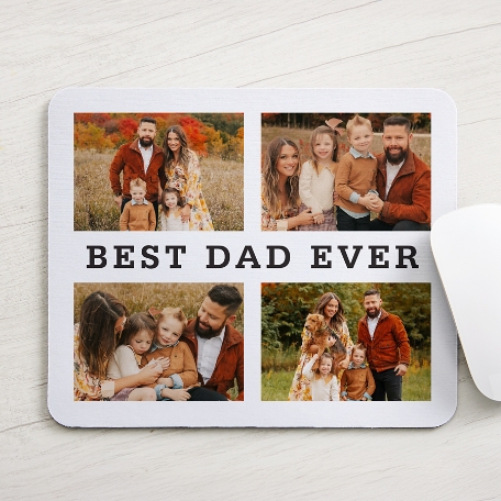 Best DAD Ever Photo Mouse Pad