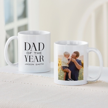 Dad of the Year Photo Mug