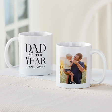 Dad of the Year Photo Mug