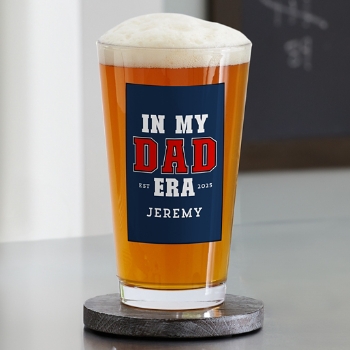 In My Dad Era Pint Beer Glass