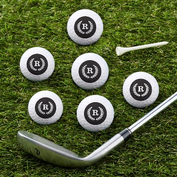 Initial Crest Golf Balls