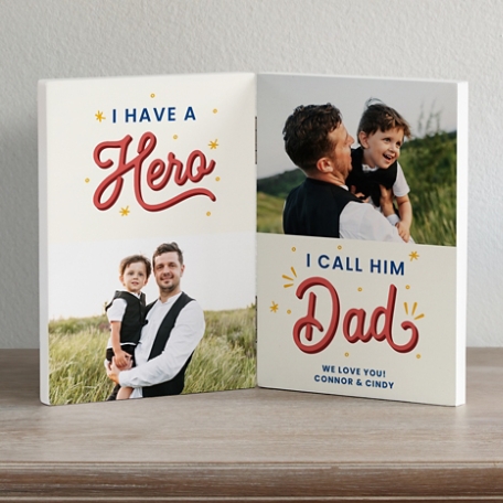My Dad is My Hero Photo Panel