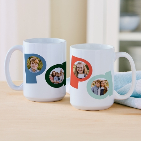 Papa Photo Mug
