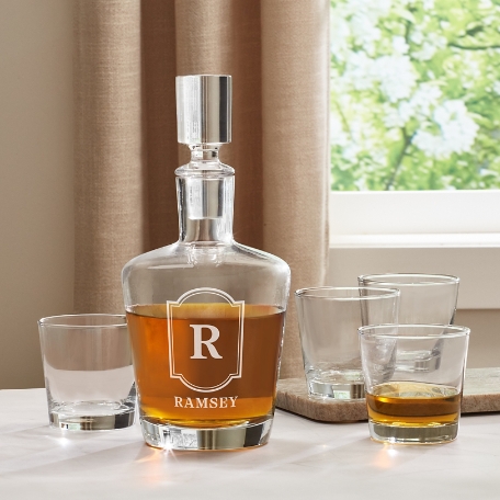Top Shelf 5 Piece Decanter Set