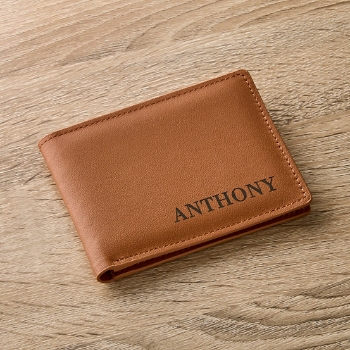 Any Message Anti-Theft Leather Wallet