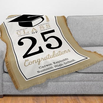 Milestone Celebration Graduation Throw