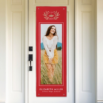 School Crest Graduation Photo Banner