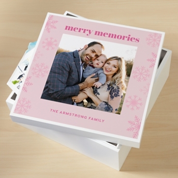 Merry Memories Christmas Photo Keepsake Box