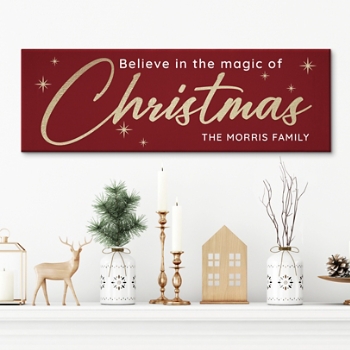 Believe in the Magic of Christmas Canvas