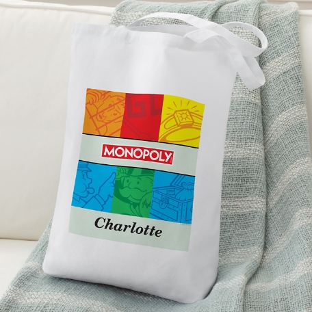 Monopoly Color Blocked Icons Tote Bag