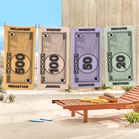 Monopoly Money Beach Towel