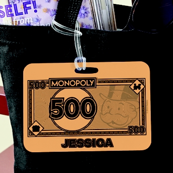 Monopoly Money Luggage Tag