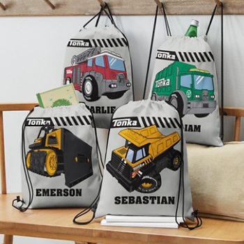 Tonka Truck Drawstring Bag