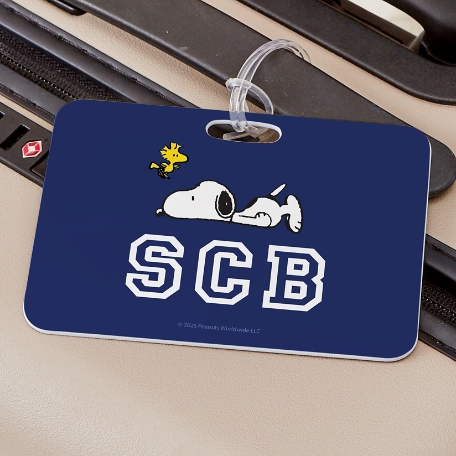 PEANUTS® Snoopy™ & Woodstock Initials Luggage Tag